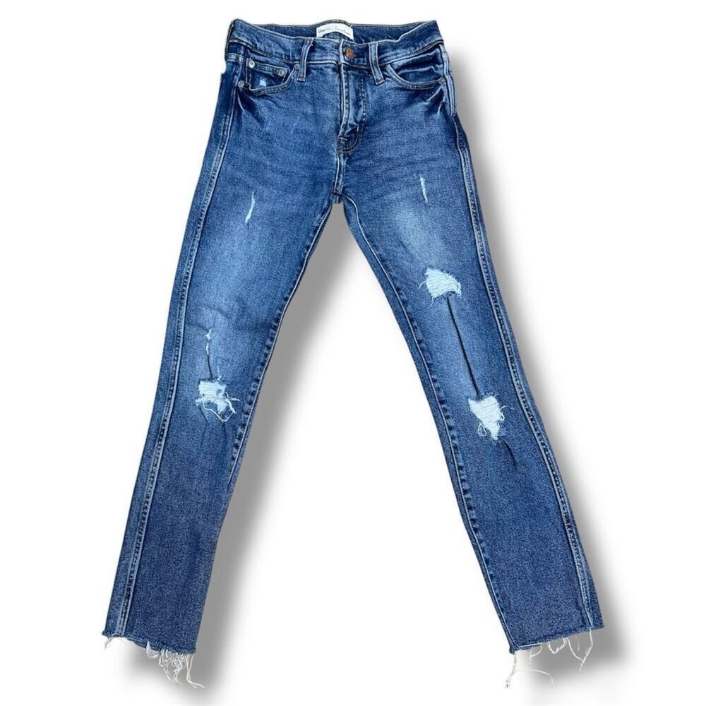 GAP for Good High Rise Slim Straight Leg Distressed Denim Jeans, Women’s 25